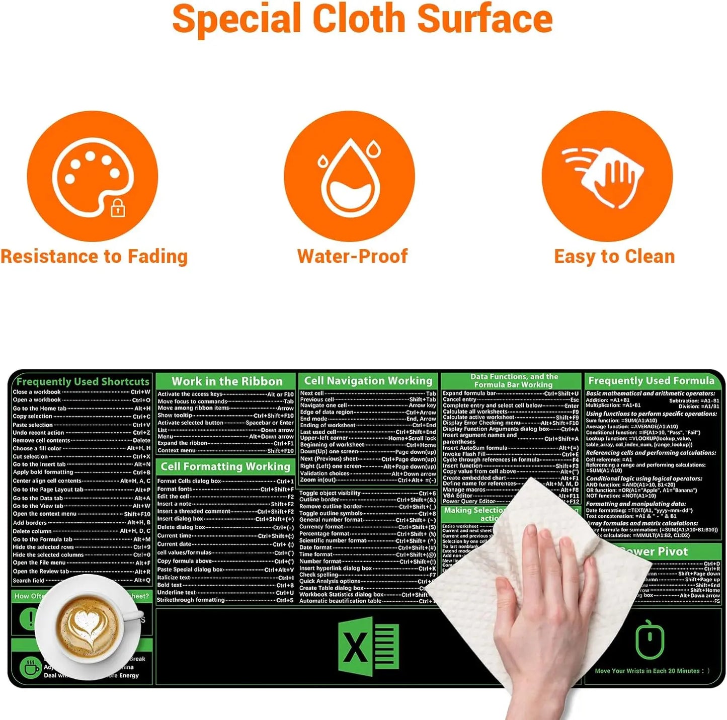 Excel Shortcuts Mousepad