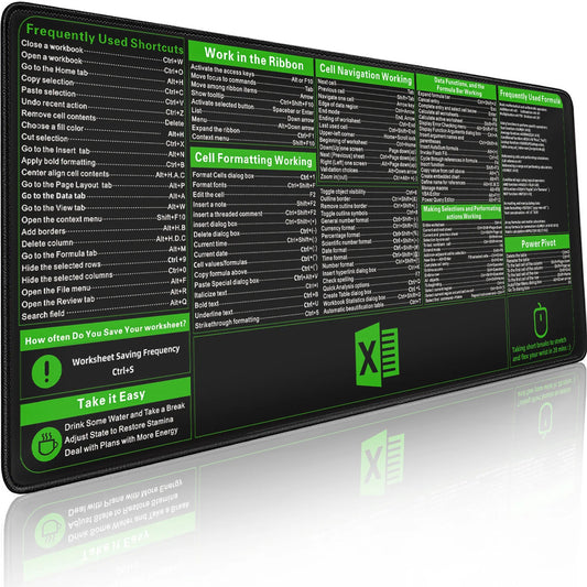 Excel Shortcuts Mousepad